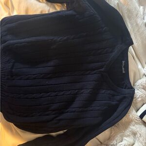 Brandy Melville Dark Blue Knit Sweater